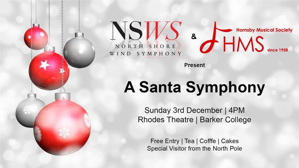A Santa Symphony concert poster