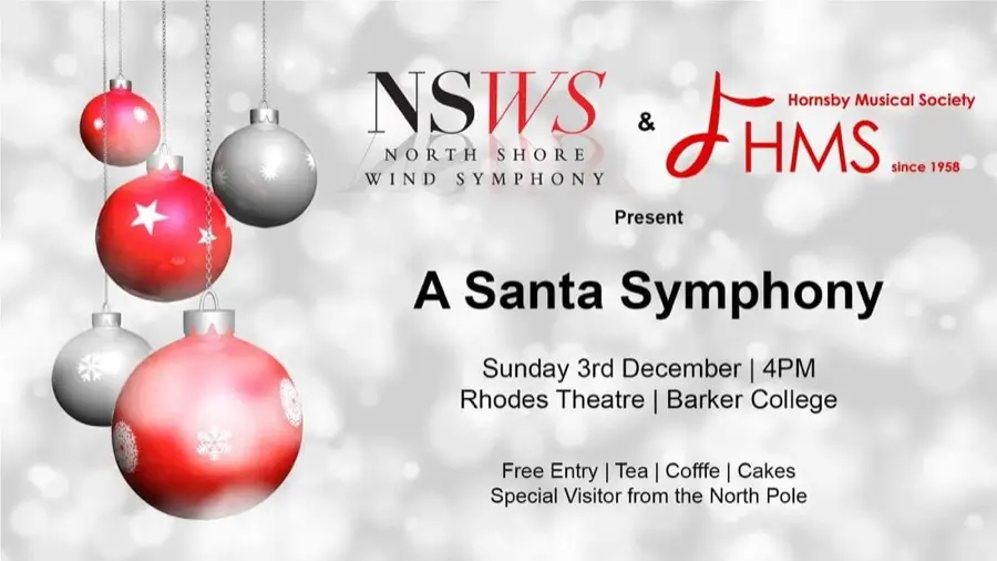 A Santa Symphony concert poster