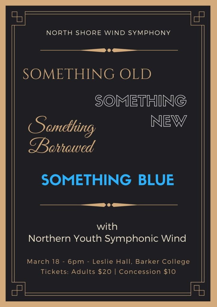 Something Old, Something New, Something Borrowed, Something Blue concert poster