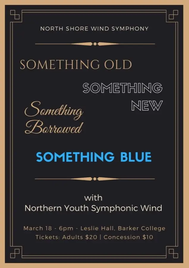 Something Old, Something New, Something Borrowed, Something Blue concert poster