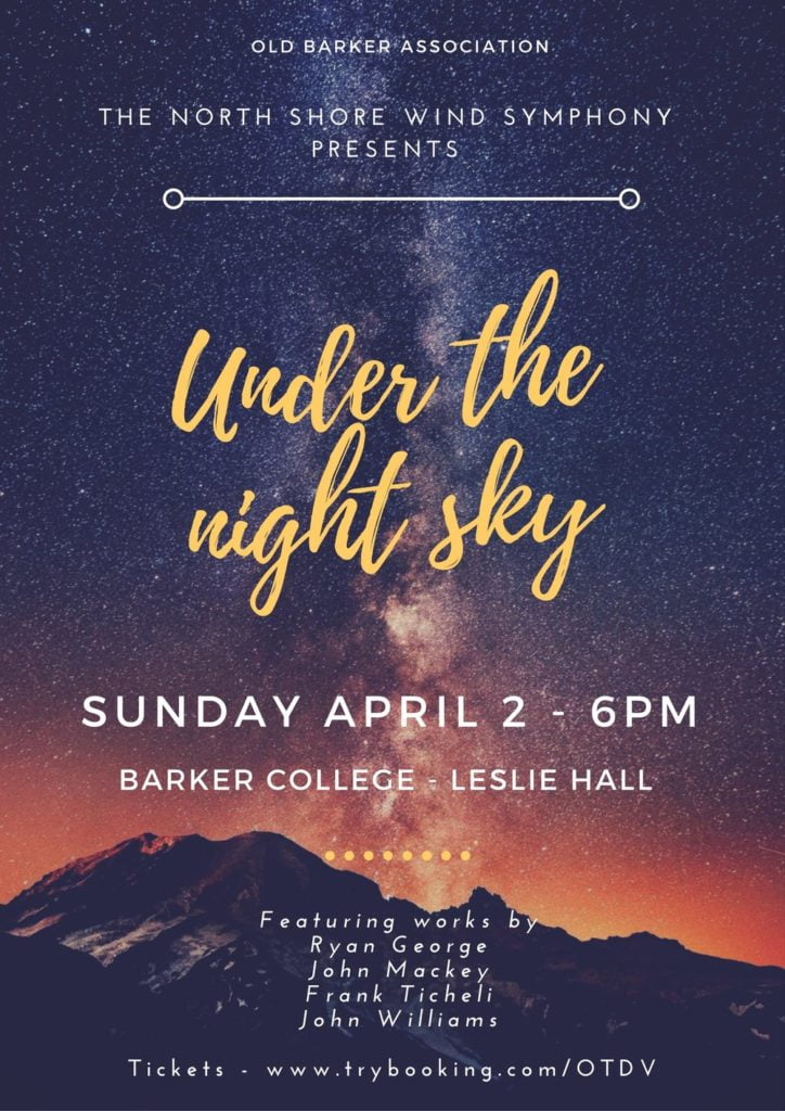 Under the Night Sky concert poster